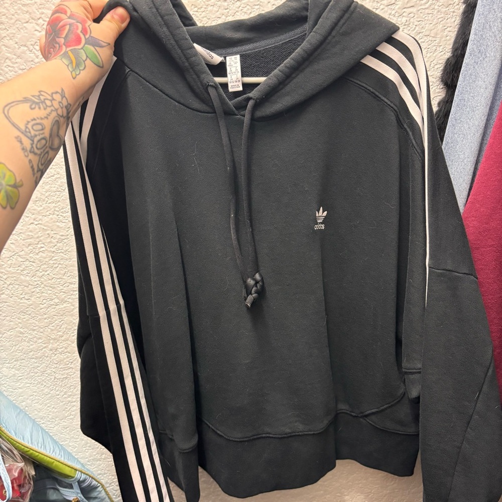 Adidas Crop Top Hoodie
